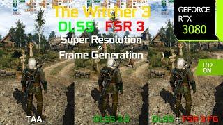 The Witcher 3 Next Gen FSR 3 Frame Generation Mod - Graphics/Performance Comparison | RTX 3080