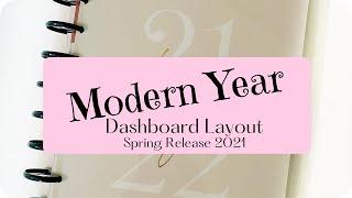 Happy Planner Spring Release 2021 | Modern Year | Dashboard Layout Flip Through