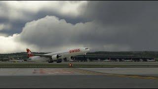 (4K) Ultra Settings / Swiss 777-300ER/ Zurich - New Delhi/ Microsoft Flight Simulator
