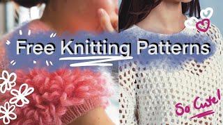 8 FREE KNITTING PATTERNS | With Ravelry-bundle link