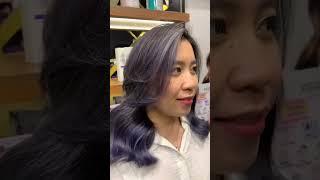 Steel Blue #Airtouch #Balayage #Haircolor