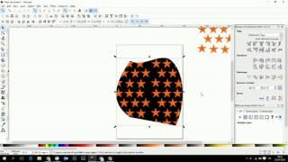 Inkscape tutorial - fill objects with pattern - study 1