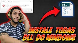 COMO RESOLVER TODOS OS ERROS DE DLL DO WINDOWS MUITO FACIL (ATUALIZADO 2021)