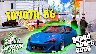 TOYOTA 86 VS COPS | BIG BANK ROBBER IN GTA SAMP | UPTOWN CITY ROLEPLAY