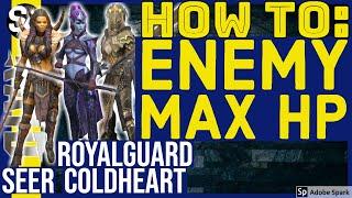 RAID SHADOW LEGENDS | ENEMY MAX HP SKILLS: HOW TO | SEER ROYALGUARD COLDHEART