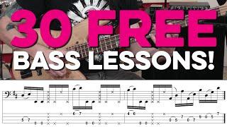 30 FREE Bass Lessons with Jayme Lewis!