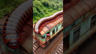 Nature Exploration | Travel Discovered | Millipede on Train #shorts #trending #wow