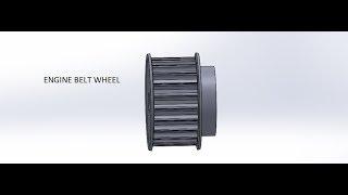 SOLIDWORKS :- Engine Belt Wheel Part A Tutorial | IMPULSE