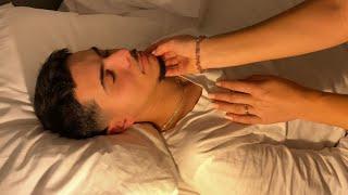 ASMR extremely relaxing face, back & scalp scratching (no talking version)