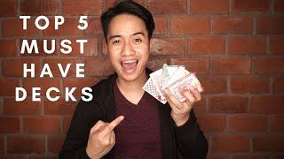 My Favorite Playing Cards | My Top 5 Must Have Decks | Runit Decks