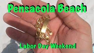 Gold! Pensacola Beach Labor Day Weekend. Beach Metal Detecting Minelab X-Terra Pro Live digs. Xterra