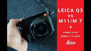 Is Leica Q3 really the same as 28 lux on M11 & M7?