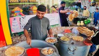 Siri Paye in Breakfast | Early Morning Street food | Parati | Channa Lobya | Subha ka nashta