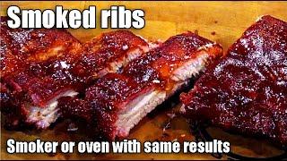 Fall off the bone ribs - oven or grill - smoked baby back ribs