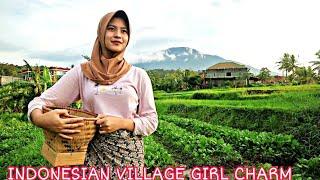 Beautiful and Graceful Village Girls, Daily Activities in a Beautiful Village Indonesia