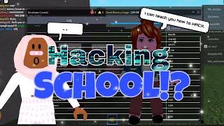 A BUN BUN TAUGHT ME HOW TO HACK... | ROBLOX | RAGDOLL ENGINE | HACKING SCHOOL | EXPLOITING |giveaway
