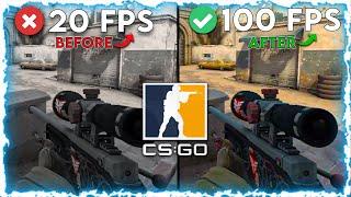  How To *Insanely* BOOST FPS In CSGO on a Low End PC / Laptop!