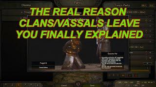 Bannerlord Tips The Real Reason Companion Clans/Vassals Betray You-Finally Discovered | Flesson19