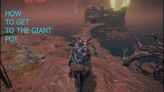 How to get to the castle with giant pot in elden ring