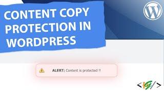 How to Add Content Copy Protection in WordPress | Disable Copy / Paste of Website Content