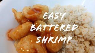 Try This Quick & Easy BATTERED SHRIMP!
