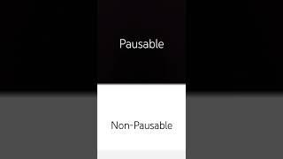 Pausable & Non-Pausable Video