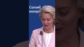 Czechia is amazing  !!! Von der Leyen at EUCO in Brussels