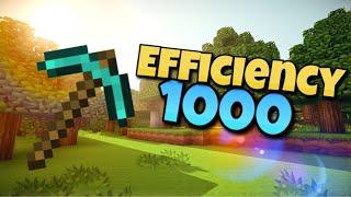 How to get an efficiency 1000 pickaxe in Minecraft Bedrock!