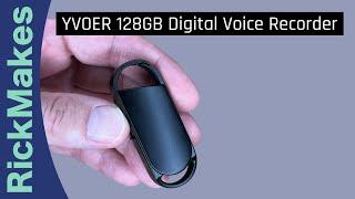 YVOER 128GB Digital Voice Recorder