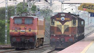 22 In One Light LOCOMOTIVES | Diesel vs Electric | WDM3A + WDG3A + WDP4D + WAP7 + WAP4 + WAG9  | IR