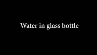 Water in a glass bottle sound effect