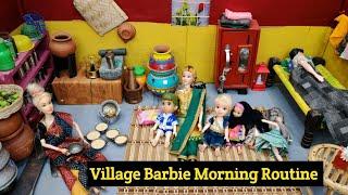 Village Barbie Girl Morning Routine/பாட்டியின் காலை வேலைகள்/Barbie show tamil