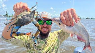 Catching Catfish and Blue Crabs on the Bayou (Catch, Clean, Cook)