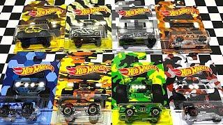 Unboxing Hot Wheels Camouflage Trucks Series!