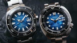 The Seiko Save The Ocean SRPE33K and SRPE39K models offer 2 of the most spellbinding dials of 2020