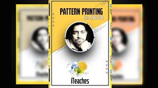 PATTERN PRINTING IN JAVA || iTeaches || By: Kaushik Paul