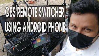 OBS remote Switcher using android phone app Touch Portal