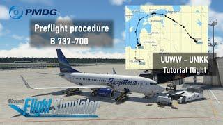 Гайд PMDG 737 Preflight procedure (UUWW - UMKK)