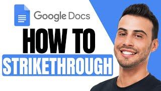 Strikethrough On Google Docs: How To Strike Through / Cross Out / Put a Line Through Text | Tutorial