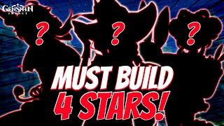 MUST BUILD 4 STARS Other Than Bennett Xiangling Xingqiu | Genshin 4.2