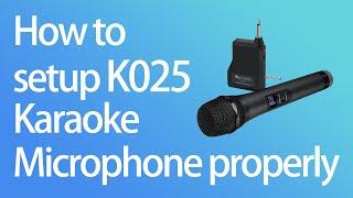 Tutorial on FIFINE Wireless Handheld Microphone K025