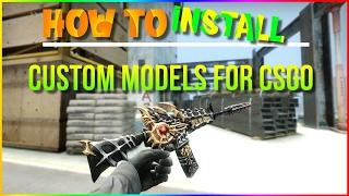 How to install custom weapon MODELS AND SKINS ON CSGO(commentary)