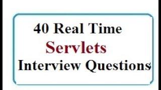 40 TOP SERVLETS INTERVIEW QUESTIONS AND ANSWERS PDF