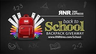 FREE Backpack Giveaway | RNR Tire Express
