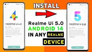 How To Install Realme Ui 5.0 Update in Any Realme Device | Realme 11/10 Pro,10,C30,GT2 Pro,Narzo,C55