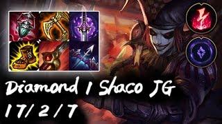 Diamond 1 Shaco Jungle vs Warwick | Korea High Elo Replays