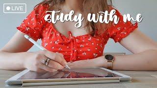 LIVE STUDY WITH ME (2 HOURS) | NO MUSIC