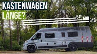 Die "richtige" Kastenwagen Länge - 540 vs 600 vs 640