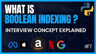 FAANG Interview Prep: Boolean Indexing Explained Amazon Interview Question | Python for Data Science