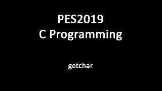 C Programming - getchar